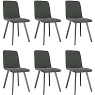Dining chair 6 pcs gray velvet - Dining Chair