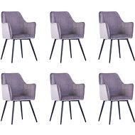 Dining Chair 6 pcs Grey Velvet - Dining Chair