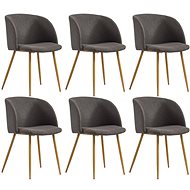 Dining chairs 6 pcs taupe textile - Dining Chair