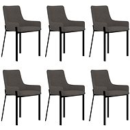 Dining chairs 6 pcs taupe textile - Dining Chair
