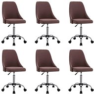 Dining chairs 6 pcs taupe textile - Dining Chair