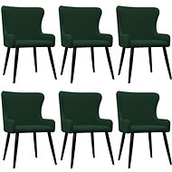 Dining chairs 6 pcs green velvet - Dining Chair