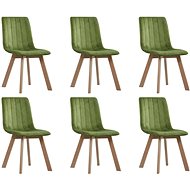 Dining chairs 6 pcs green velvet - Dining Chair