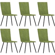 Dining chairs 6 pcs green velvet - Dining Chair