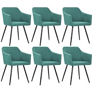 Dining Chairs 6 pcs Green Textile - Dining Chair