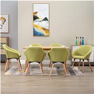 Dining Chairs 6 pcs Green Textile - Dining Chair