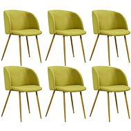 Dining Chairs 6 pcs Green Textile - Dining Chair