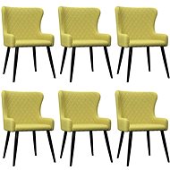Dining Chairs 6 pcs Green Textile - Dining Chair