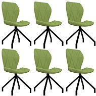 Dining chair 6 pcs green faux leather - Dining Chair