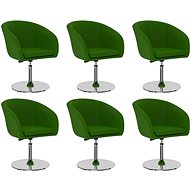 Dining chair 6 pcs green faux leather - Dining Chair