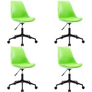Swivel dining chairs 4 pcs green faux leather - Dining Chair