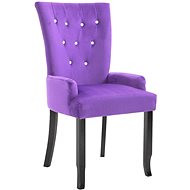 Purple velvet armchair - Armchair