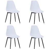 Dining chairs 4 pcs white PP - Dining Chair