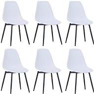 Dining chair 6 pcs white PP - Dining Chair