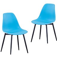 Dining chairs 2 pcs blue PP - Dining Chair