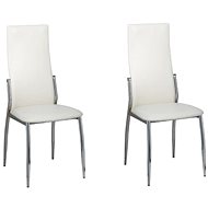 Dining chair 2 pcs white faux leather - Dining Chair