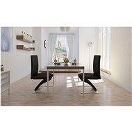 Dining chair 2 pcs black faux leather - Dining Chair