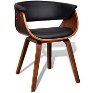 Jedálenská stolička ohýbané drevo a umelá koža - Jedálenská stolička
