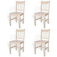 Dining chairs 4 pcs pine wood - Dining Chair