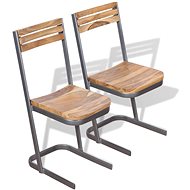 Dining chairs, 2 pcs, solid teak wood - Dining Chair