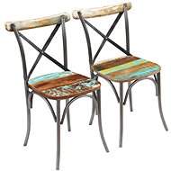 Dining chairs 2 pcs solid recycled wood - Dining Chair