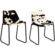 Dining chairs 2 pcs made of genuine goat leather - Dining Chair