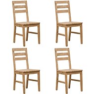 Dining chairs 4 pcs solid acacia wood - Dining Chair