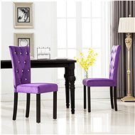 Dining chairs 2 pcs purple velvet - Dining Chair