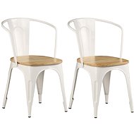 Dining chairs 2 pcs white solid mango wood - Dining Chair