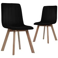 Dining chairs 2 pcs black velvet - Dining Chair