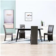 Dining chair 4 pcs gray faux leather - Dining Chair