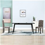 Dining chairs 2 pcs taupe textile - Dining Chair