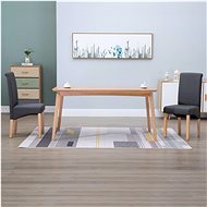 Dining chairs 2 pcs gray textile - Dining Chair