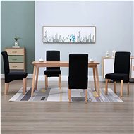 Dining chairs 4 pcs black textile - Dining Chair