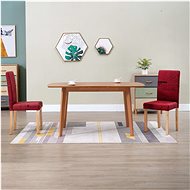 Dining chairs 2 pcs burgundy textile - Dining Chair