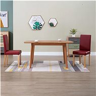 Dining chair 2 pcs red faux leather - Dining Chair