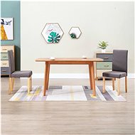 Dining chairs 2 pcs taupe textile - Dining Chair