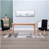 Dining chairs 2 pcs black textile - Dining Chair