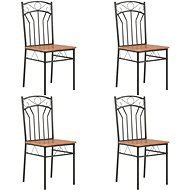 Dining chairs 4 pcs brown MDF - Dining Chair