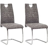 Dining chair 2 pcs brown faux leather - Dining Chair