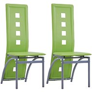 Dining chair 2 pcs green faux leather - Dining Chair