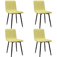 Dining chairs 4 pcs green textile - Dining Chair