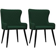 Dining chairs 2 pcs green velvet - Dining Chair