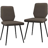 Dining chairs 2 pcs taupe textile - Dining Chair