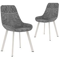 Dining chair 2 pcs black faux leather - Dining Chair