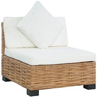 Sofa without Armrests with Cushions Natural Rattan 286280 - Garden Sofa