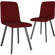Dining chairs 2 pcs red velvet - Dining Chair