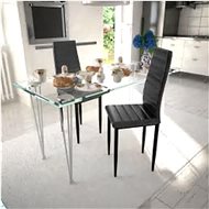 Dining chair 2 pcs gray faux leather - Dining Chair