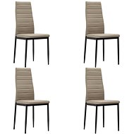 Dining chair 4 pcs cappuccino faux leather - Dining Chair