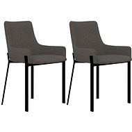 Dining chairs 2 pcs taupe textile - Dining Chair